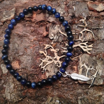 Hawk's Eye (Blue Tiger's Eye) Round Stacker