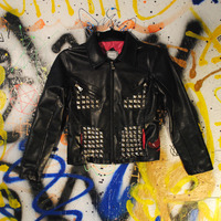 The Walking Dead Angel Wings Studded Leather Jacket - Thumbnail 4