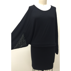 Lace Insert Tunic Dress - Thumbnail 1