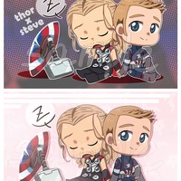 Thundershield (Thor x Steve) Zipper Bag - Thumbnail 1