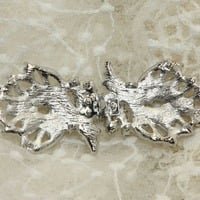 Dress Sash Belt Crystal Rhinestone Wedding Bridal Clasp Buckle Matching Button - Thumbnail 2