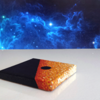 Mercury Retrograde in Virgo III | Acrylic on Canvas | 3"x3" Original Pocket Painting - Thumbnail 2