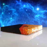 Mercury Retrograde in Virgo III | Acrylic on Canvas | 3"x3" Original Pocket Painting - Thumbnail 3