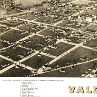 Valdosta, Georgia in 1885 - Bird's Eye View Map, Aerial, Panorama, Vintage, Antique, Reproduction, Giclée, Fine Art, Wall Art, History - Thumbnail 2