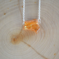 Luster Stone Nugget Necklace - Thumbnail 1