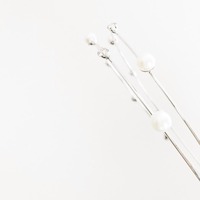 Korean diamond and pearl hair band - Thumbnail 1