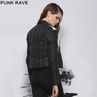PUNK RAVE GLOW IN DARK BLACK AUTUMN JACKET PY-128 - Thumbnail 1