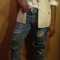 Striped Blazer - Thumbnail 1