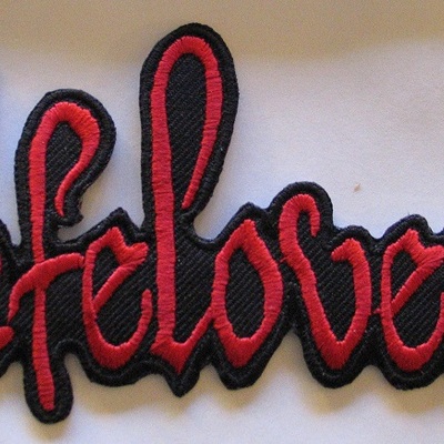 Lifelover 5 x 3 ebroidered patch