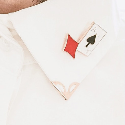 Card suit pins