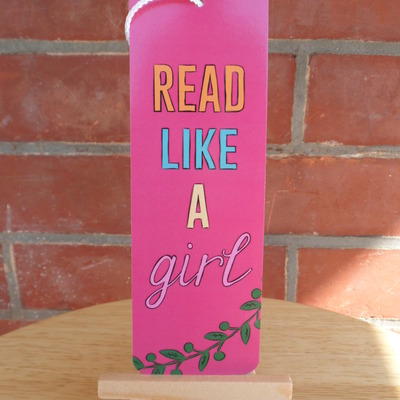 "read like a girl" 2x6 inch bookmark - Thumbnail 4