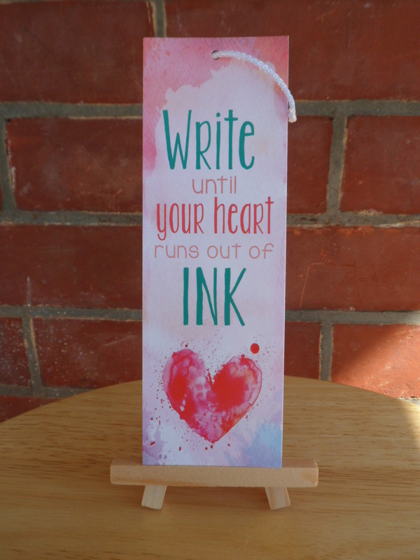 "Write" 2x6 inch bookmark