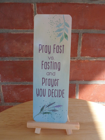 "Pray" 2x6 inch bookmark