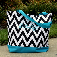 Chevron Tote Bag - Thumbnail 3