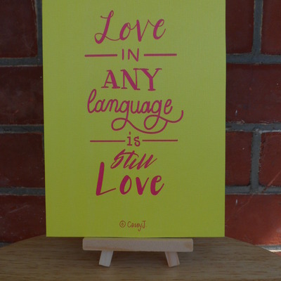 8x 10" canvas mini - love language