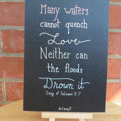 8x 10" canvas mini - many waters