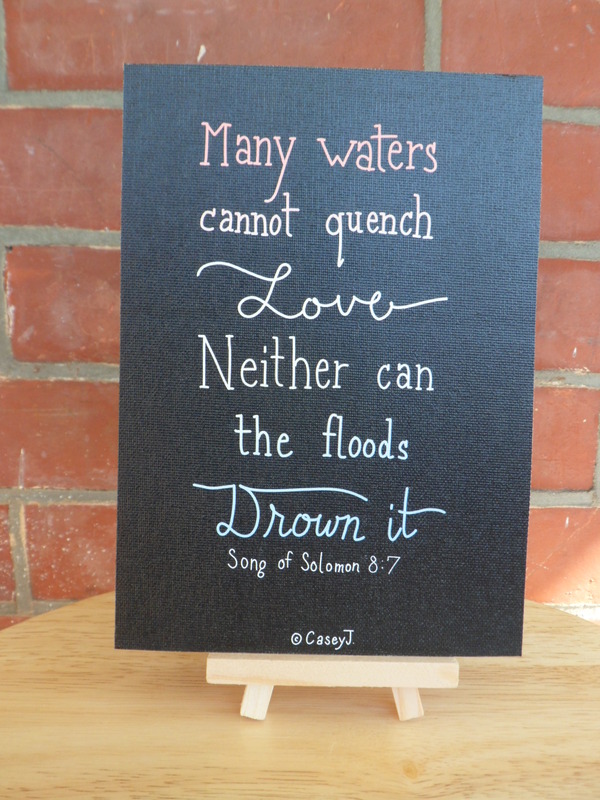 8x 10" Canvas Mini - Many Waters