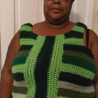 Crochet  Sleeveless  Sweater  Style 1 - Thumbnail 1