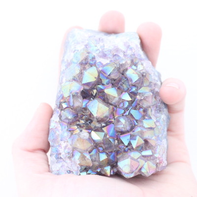 Titanium treated amethyst 