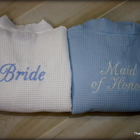 Set of 5 Mongrammed Cotton Robes - Thumbnail 2