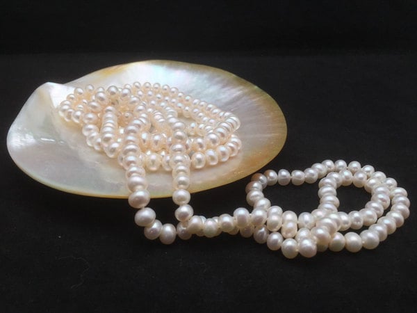 Long Pearl Necklace, Genuine Pearl Necklace, 60 Inches, AA Pearl Necklace, Opera Pearl Necklace, Pearl Necklace