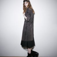 PUNK RAVE GREY BLACK PUNK LOOSE SWEATSHIRT PT-067 - Thumbnail 1