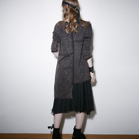 PUNK RAVE GREY BLACK PUNK LOOSE SWEATSHIRT PT-067 - Thumbnail 3