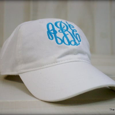 Monogrammed ball cap