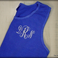 Comfort Colors Monogrammed Tank Top - Thumbnail 2