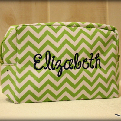 Chevron cosmetic bag