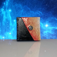 Mercury Retrograde in Virgo I | Mixed Media on Canvas | 3"x3" Original Painting - Thumbnail 1