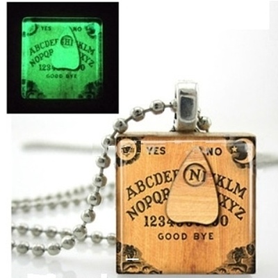 Glow-in-the-Dark Ouija Board Necklace