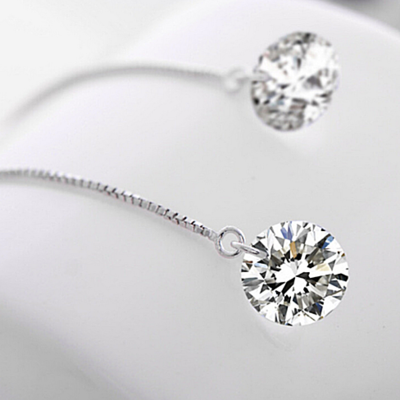 Swarovski thread earrings 