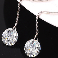 Swarovski Thread Earrings  - Thumbnail 1