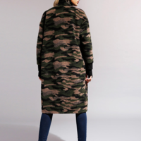 NEWBEFORE CAMOFLAGE WOOLEN WINTER COAT T8363E3508 - Thumbnail 1