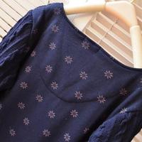 XL-4XL Navy Mori Girl Fleece Sweater SP153635 - Thumbnail 1