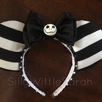 Jack Skellington INSPIRED Ears - Thumbnail 1