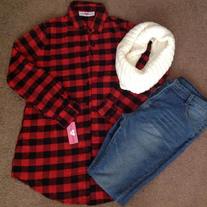 Perfect Flannel Top - Thumbnail 1