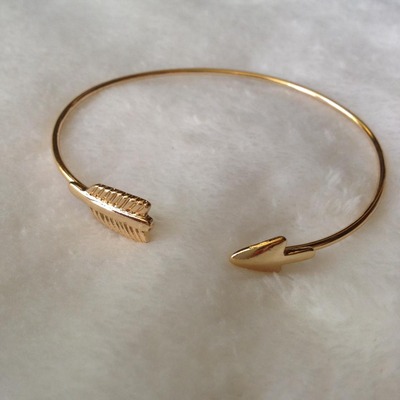 Gold Arrow Cuff Bracelet
