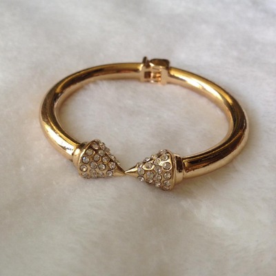 Gold Crystal Spike Bangel