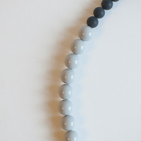 Bee Color Glass Necklace NL0943 - Thumbnail 3