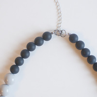 Bee Color Glass Necklace NL0943 - Thumbnail 4