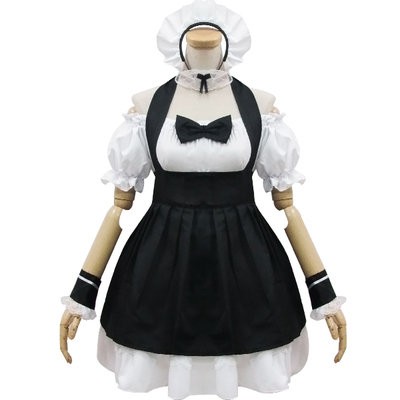 [custom made] lolita black housemaid cosplay costume sp153686