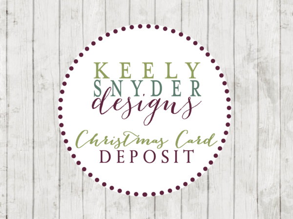 christmas // holiday card · deposit
