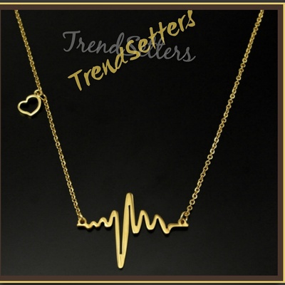 Heartbeat Statement Necklace