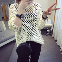 Fashion Hollow-out Sweater - Thumbnail 2