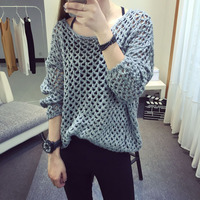 Fashion Hollow-out Sweater - Thumbnail 3