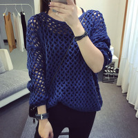 Fashion Hollow-out Sweater - Thumbnail 4