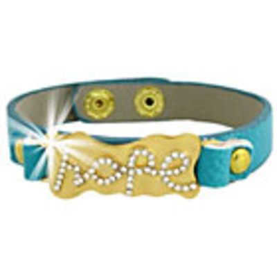 Rhinestone accent hope bracelet