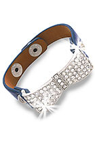 Rhinestone Bow Accented Bracelet